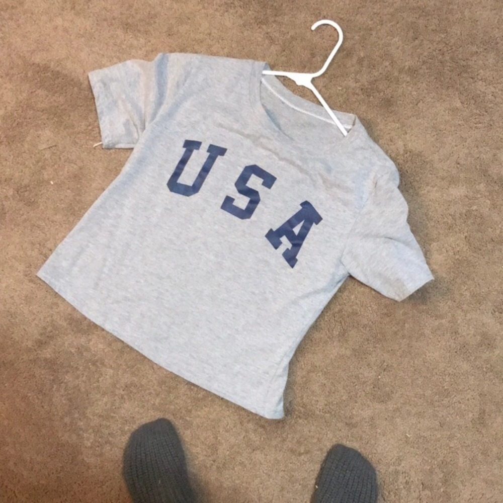 USA crop top